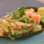 Ceviche de salmão e abacate